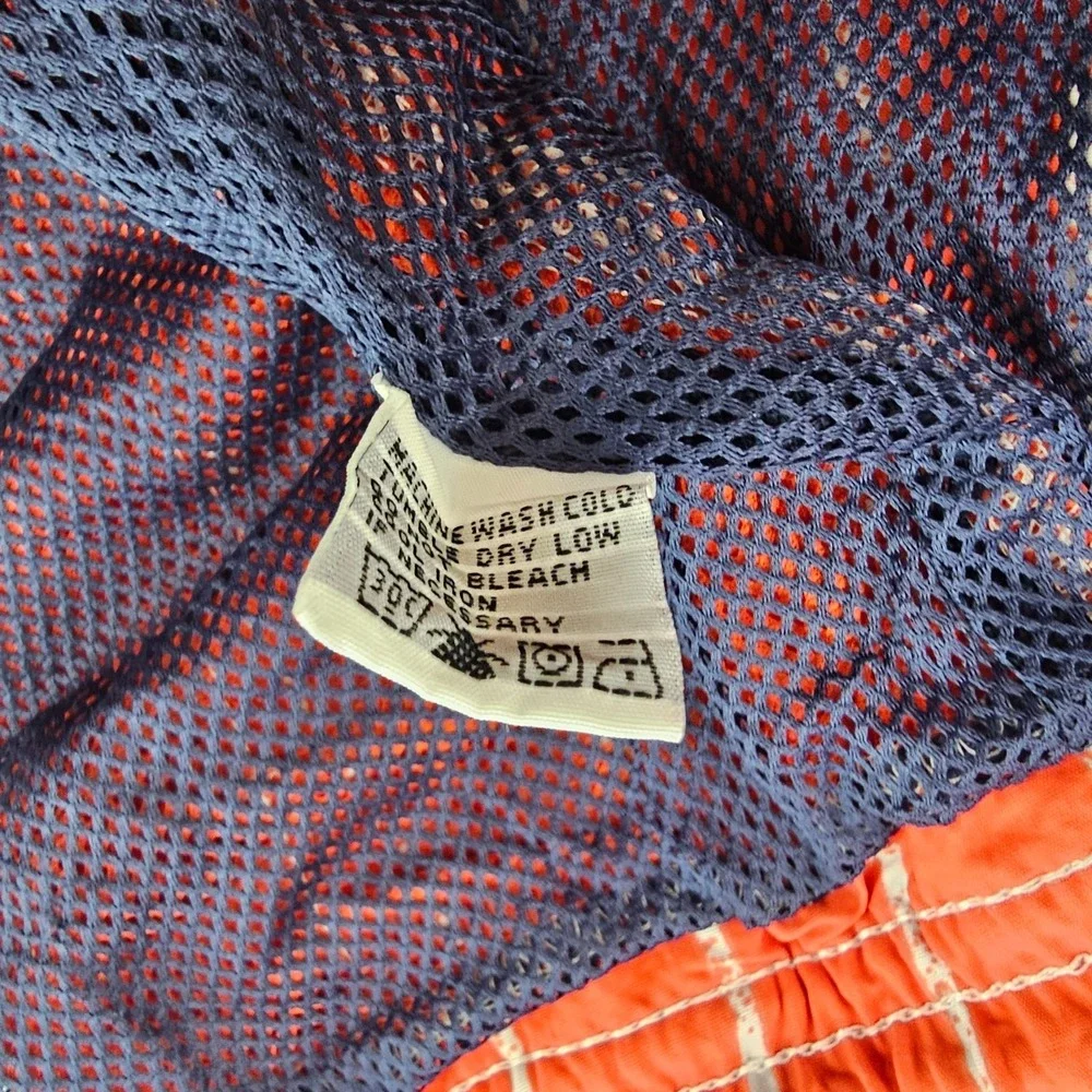 Tommy Bahama Relax Mens 2XL Swim Trunks Red White Striped Nylon Board Shorts
